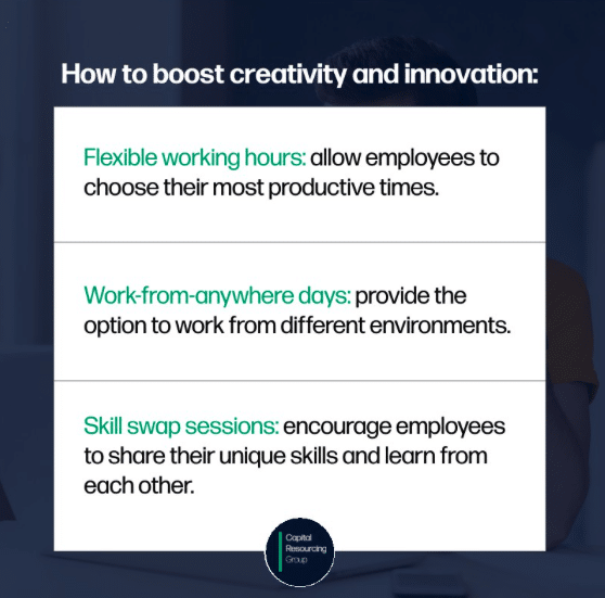 Boosting employee creativity